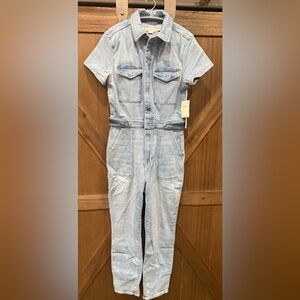 Good American Sky‎ Blue Denim Jumpsuit